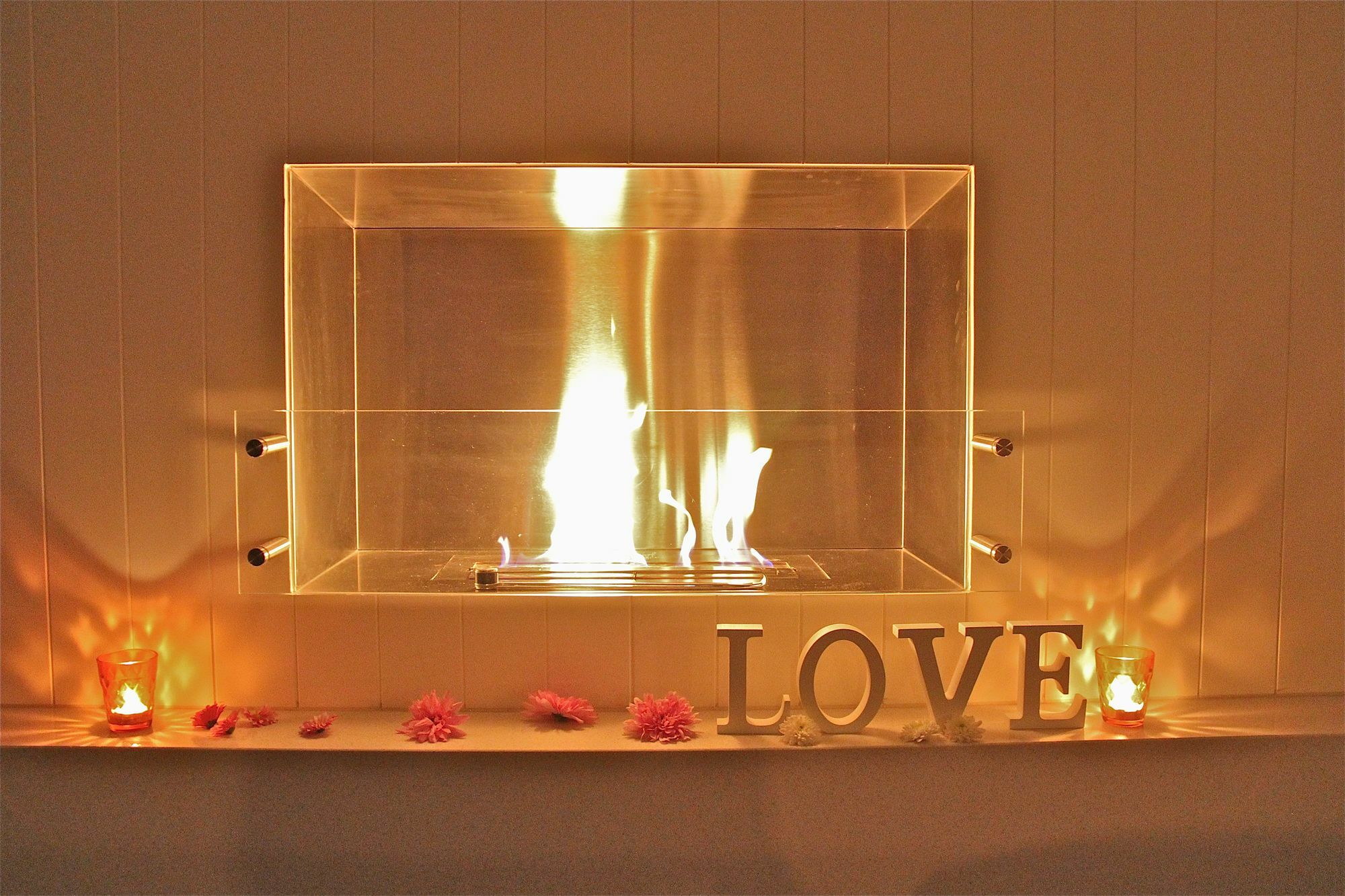 Altitude On Montville Extérieur photo A bioethanol fireplace